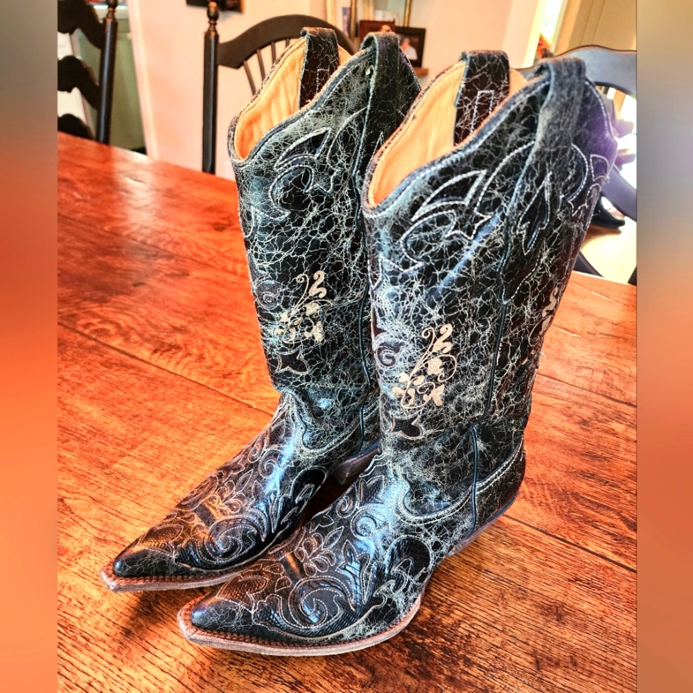 Women's Cowboy Boot Corral Lizard Inlay